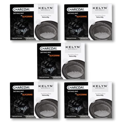 Buy KELYN Charcoal Bath Soap for Deep Clean and Anti-pollution Effect ...