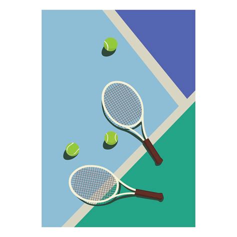 Tennis Court Poster-printablewallart-tennis Art Digital Download ...