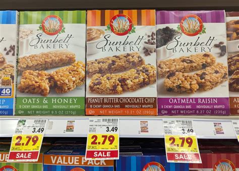 Sunbelt Bakery Granola Bars Just $1.79 At Kroger - iHeartKroger