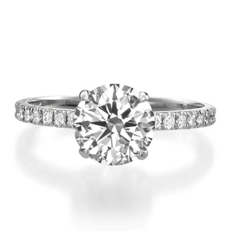 2.02 ct Round Brilliant Cut Diamond Engagement Ring – BenzDiamonds