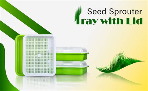 ACXFOND Paper 10 Pack Seed Sprouter Tray Microgreens Growing Trays ...
