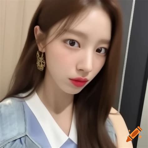 Headshot of a classic korean girl showcasing beauty on Craiyon