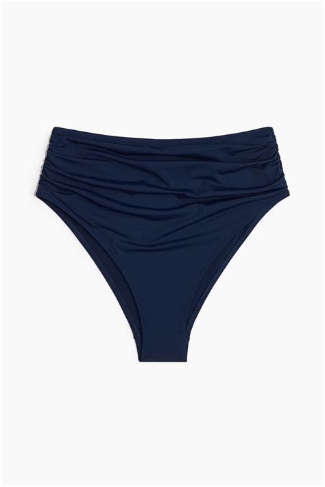 High Waist Cheeky Bikini bottoms - Navy blue - Ladies | H&M IN