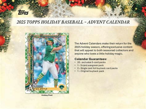 2025 Topps Holiday Baseball Advent Calendar Box | DA Card World