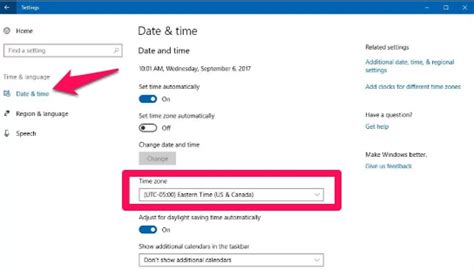 Image result for How to Set Time Zone Automatically Windows 1.0