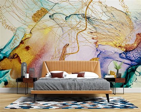 Marble Art Painting Wallpaper | Customized Wallpaper – Home Decoram