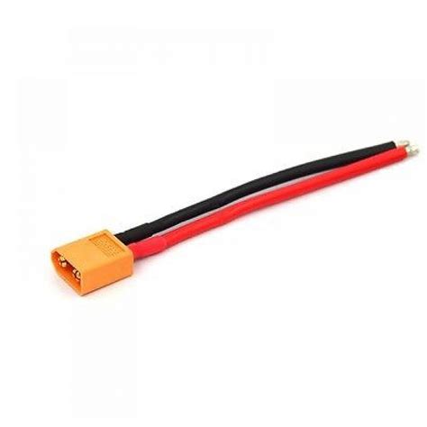XT60 Male connector with 14AWG Silicon Wire 10cm | Lipo battery Connector