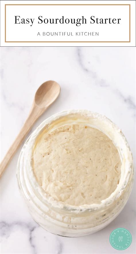 Easy Sourdough Starter | Recipe | Sourdough starter, Dough starter ...