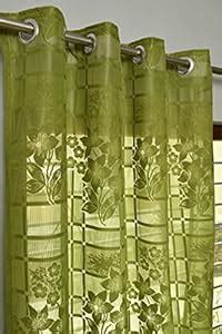 Buy Kiara Creations 1 Piece Net Floral Transparent Flower Design Sheer ...