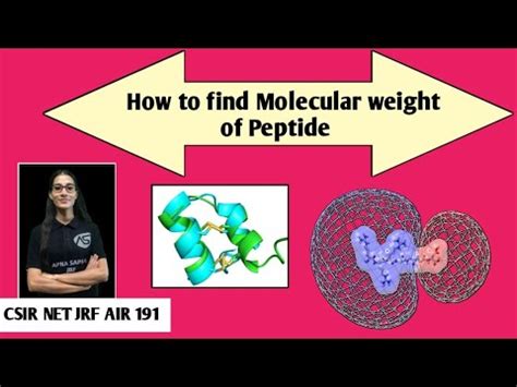 Find Molecular Weight of Peptide -- #biochemistry Video Lecture - IIT ...