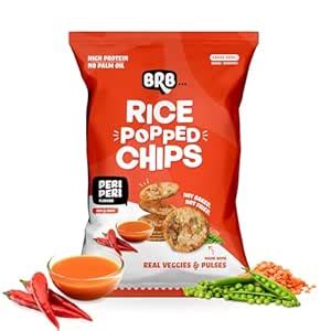 BRB Rice Popped Chips | Peri Peri Flavour | Not Fried. Not Baked | High ...