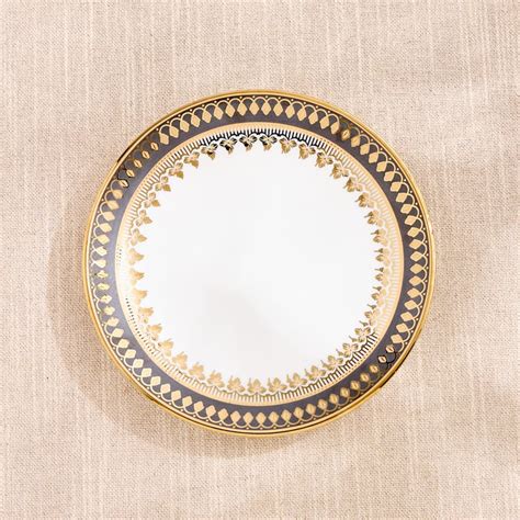 Buy Midas Grisa Bone China Printed Side Plate - 18cm from Home Centre ...