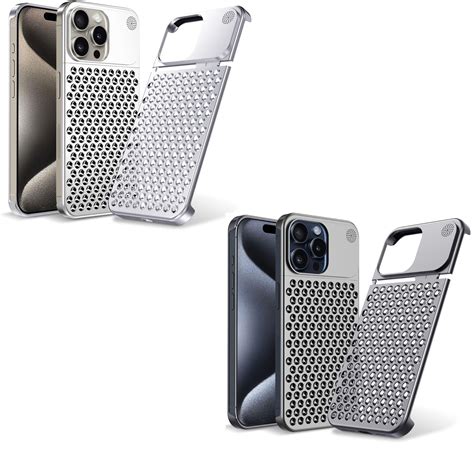 iPhone 15 Pro Max Super Slim AeroFLex Metal Frame Less Case with Magsa ...