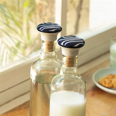 Buy Melani Ceramic Round Bottle Stopper Set of 2 Online - Ellementry ...