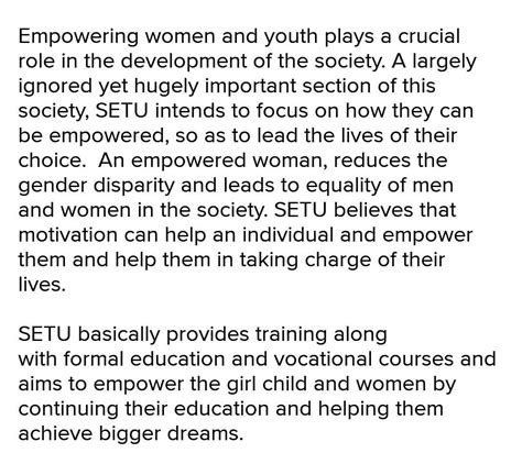 What is the role of youth in women empowerment? - Brainly.in