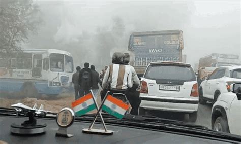 3 accidents occur in Haryana due to fog