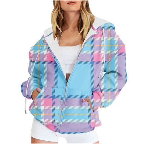 Mrat Sweatshirt Dress Women Hoodie Women's Zipper Hooded Fall Winter ...