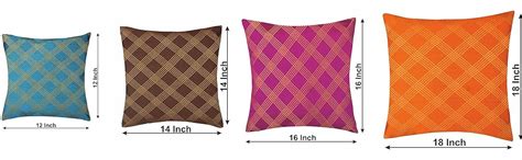 Buy SKDECOR Dupion Silk 150TC Cushion Covers, 20 X 20 Inches or 50 X 50 ...