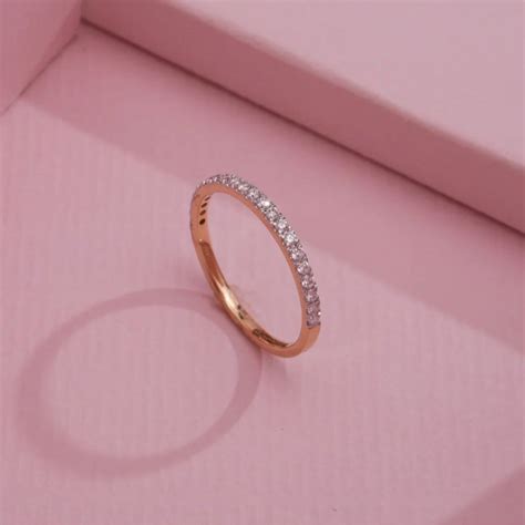 Reia Lab Grown Diamond 14 KT Yellow Gold Stackable Ring
