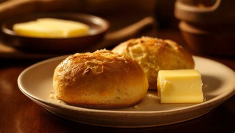 Freshly baked bread with butter on top 24712049 Stock Photo at Vecteezy