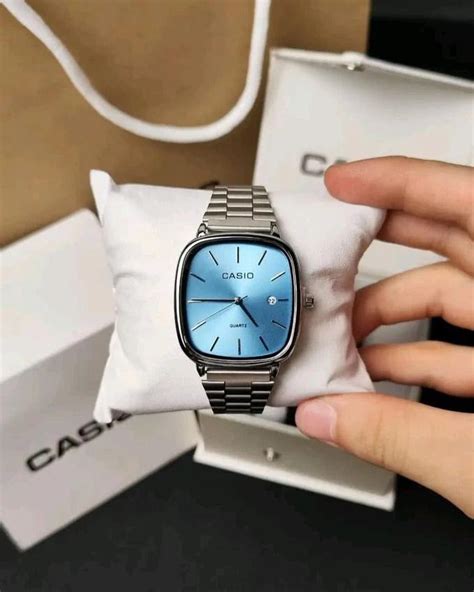Casio Analog Silver - Cool Light Blue – Watch Zone