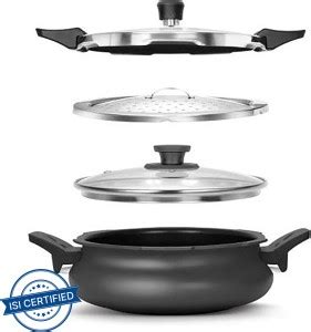 Pigeon Pressure Cooker 3 L 3 L Inner Lid Induction Bottom Pressure ...