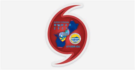 Typhoon Mawar by greg deleon guerrero | Clear stickers | Sticker Mule India
