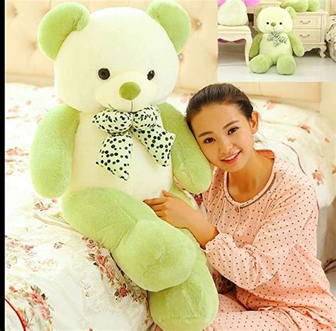 Buy 80 CM Green Soft Cute & Cuddly Stuffed Animals Plush Teddy Bear Toy ...