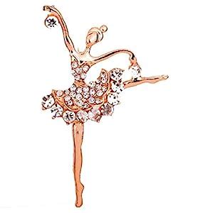The Dance Bible Women Stylish Gold Plated Dance Charm Brooch Jewellery ...