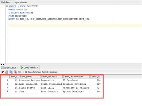How to Delete Duplicate Records in Oracle 的图像结果