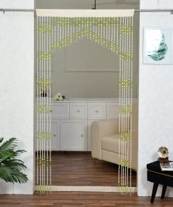 Yarnis 274 cm (9 ft) PVC Semi Transparent Long Door Curtain Single ...