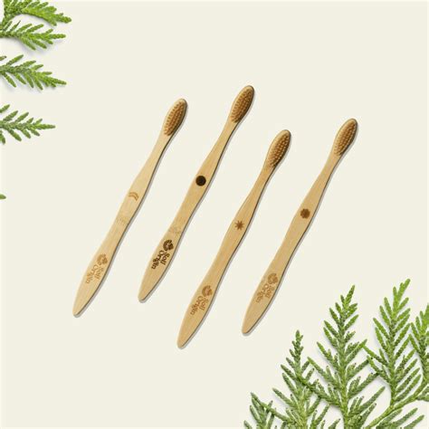 Ultra Soft Bamboo Toothbrush | Eco-Friendly & Anti-Bacterial | Tooth ...