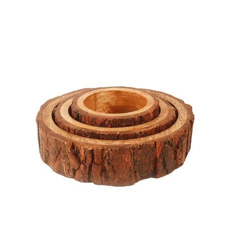 Lasaki Wooden Handicrafted Sheesham Wood Serving Tray for Dinning Table ...