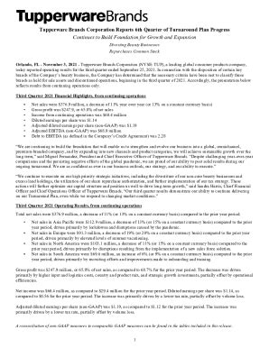 Fillable Online Market cap of Tupperware Brands Corporation TUP reaches ...