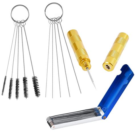 JOYABEST AirbrushSpray GunCarburetorCleaning Tool Set,13 Cleaning Wires ...