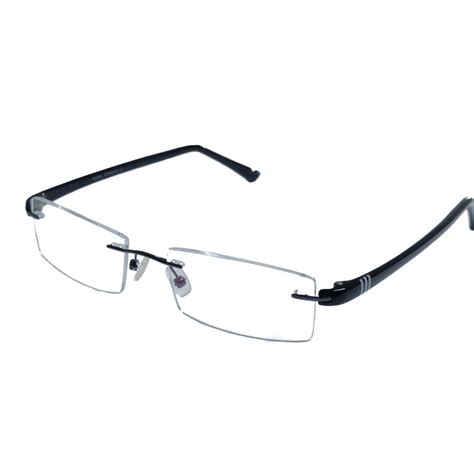 Buy Black Rimless Blue Light Blockers Computer Glasses with Anti Glare ...