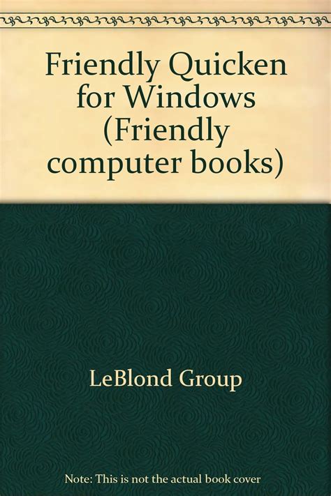 Buy FRIENDLY QUICKEN WINDOWS (Friendly computer books) Book Online at ...