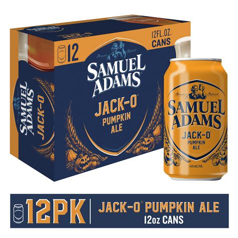 Samuel Adams Jack-O Pumpkin Ale Seasonal Beer 12 Pack, 12 fl. oz. Cans ...