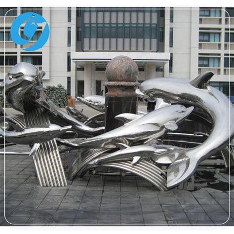 不锈钢抽象花 广场景观雕塑-宏通雕塑