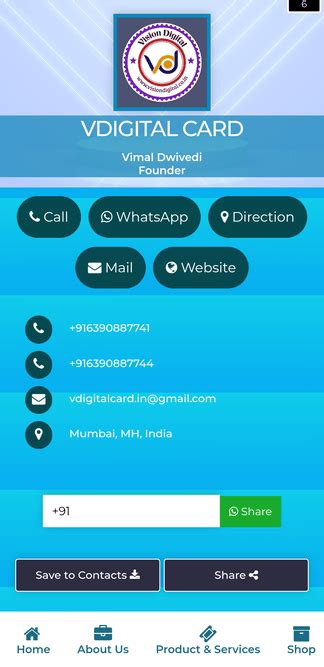 vDigitalCard.in | Digital Business Card | Mini Website