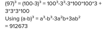 Evaluate each of the following using suitable identity: (i)(97)³ (ii ...