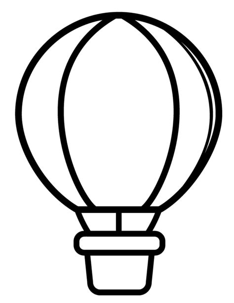 Balloon Template For Preschool Free Hot Air Balloon Printable This