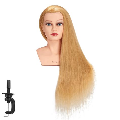 Traininghead 28-30 100% Human Hair Mannequin India | Ubuy