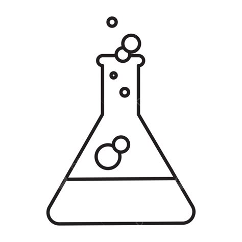 Chemistry Beaker Clipart Black And White