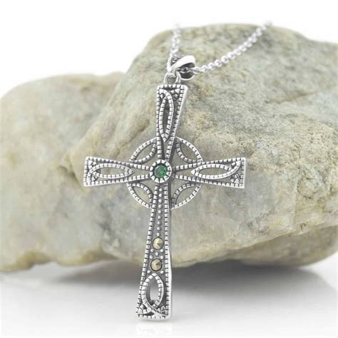 Buy Sterling Silver Celtic Cross W/ Knotwork Pendant Online