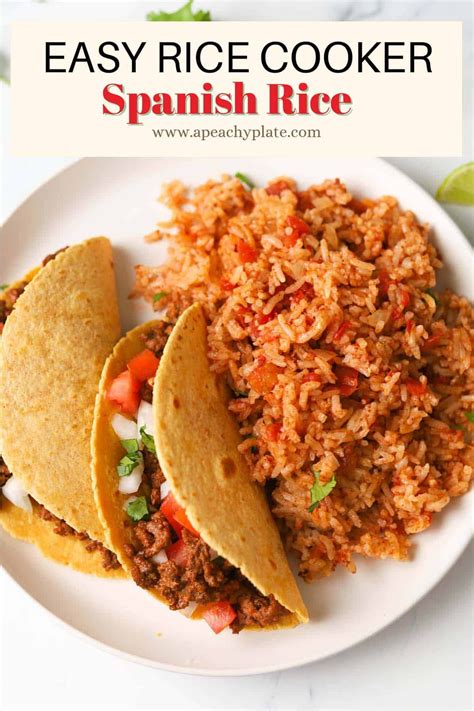 Rice cooker spanish rice – Artofit