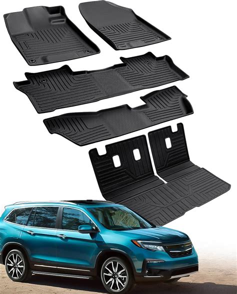 Liner Master® Floor Mats & Trunk Mat for Honda Pilot 8 Passenger 2016 ...