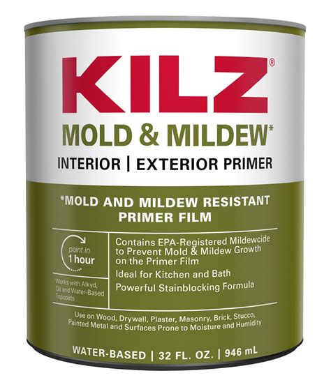 KILZ KILZ Mold and Mildew Primer QT | L204614 | Exterior primer, Get ...