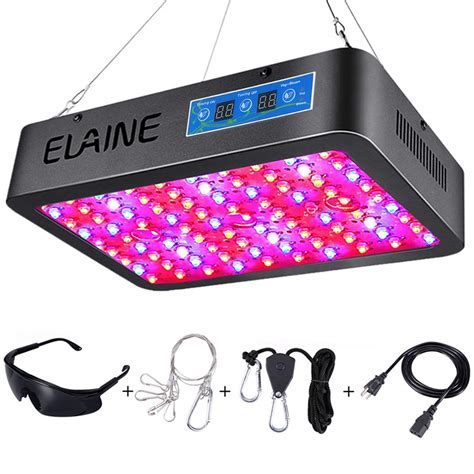 Elaine Upgraded Timer Control 1000W LED Grow Light Full Spectrum Auto ...