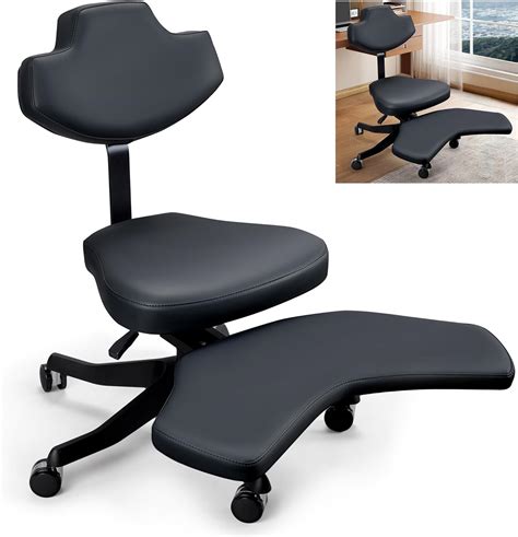 Ergonomic Meditation Chair-Cross Legged Office Chair with Wheels-ADHD ...